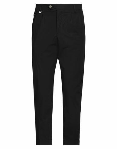 Squad² Man Pants Black Cotton, Elastane Cover