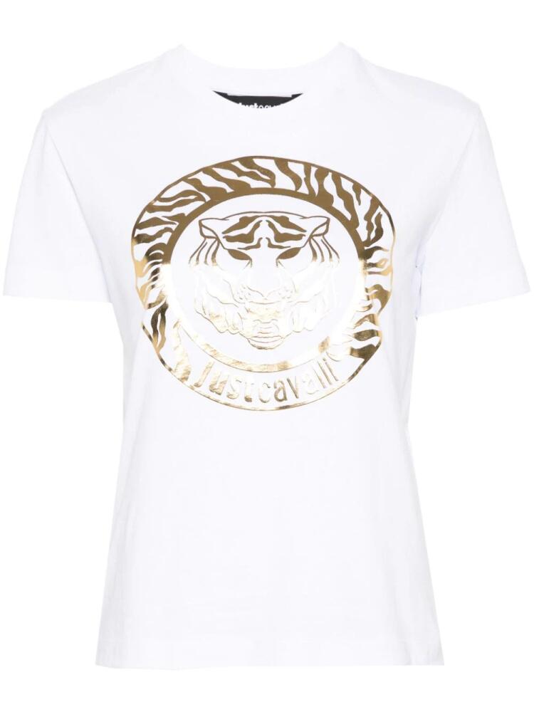 Just Cavalli logo-print cotton T-shirt - White Cover