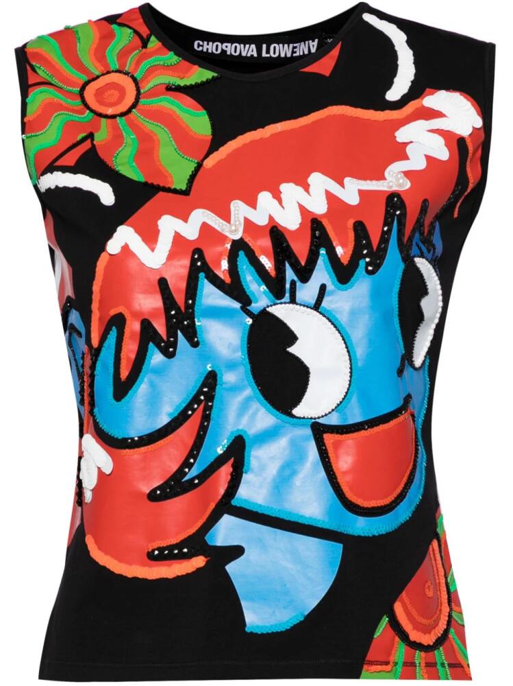 Chopova Lowena Little Devil tank top - Black Cover