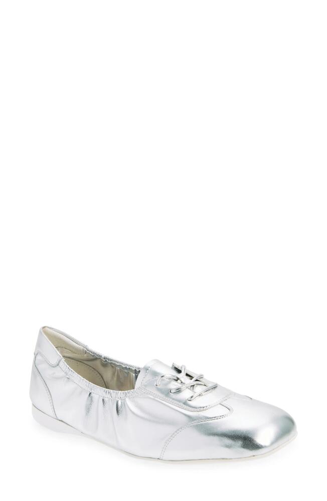 Jeffrey Campbell Scrimmage Flat in Silver White Cover