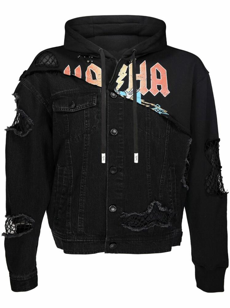 Haculla Crown Royale hooded denim jacket - Black Cover