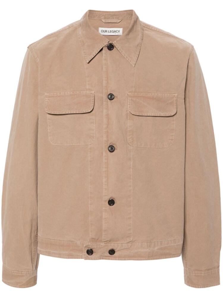 OUR LEGACY Coach cotton shirt jacket - Neutrals Cover