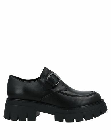 Ash Woman Loafers Black Soft Leather Cover