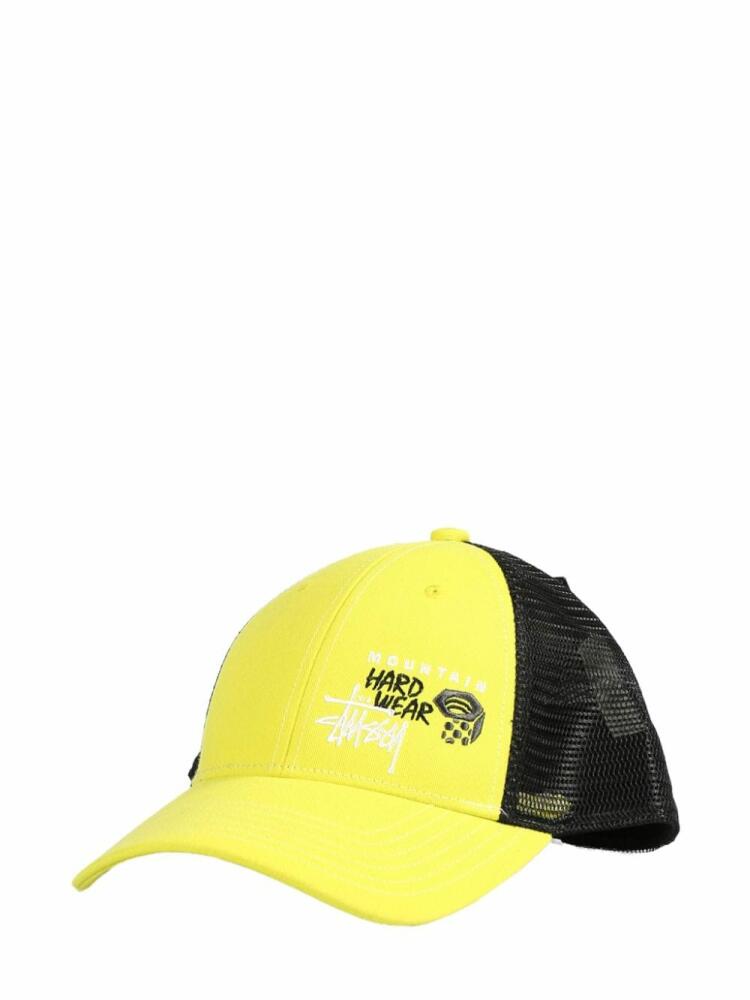 Stüssy logo-embroidered cap - Yellow Cover