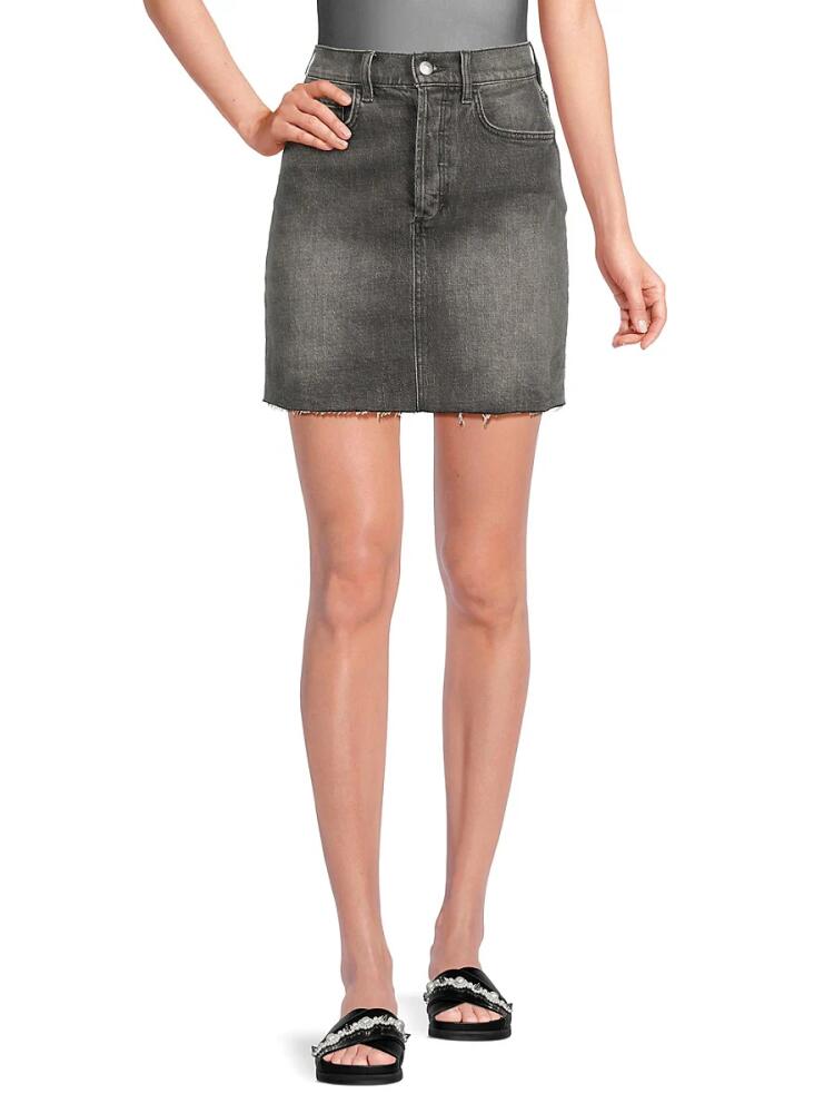 Joe's Jeans Women's Anastasia Faded Straight Mini Denim Skirt - Anastasia Grey Cover