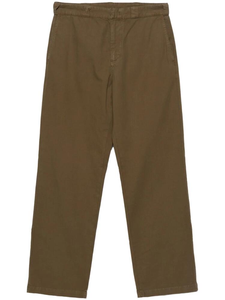 ASPESI twill straight-leg trousers - Brown Cover