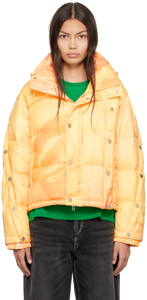 Feng Chen Wang Orange Deconstructed Down Jacket Cover