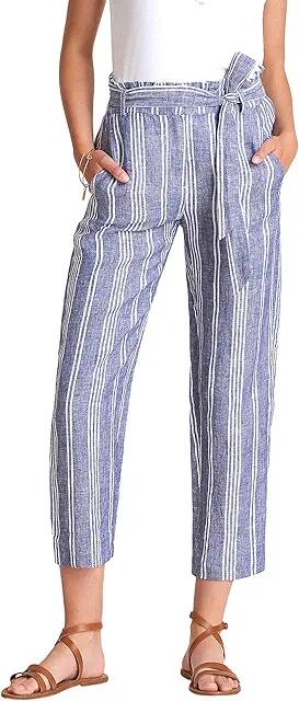 Hatley Paper Bag Pants - Shore Stripes (Blue) Women's Casual Pants Cover