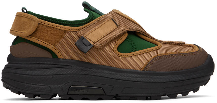 SUICOKE Brown & Green Tred Sneakers Cover