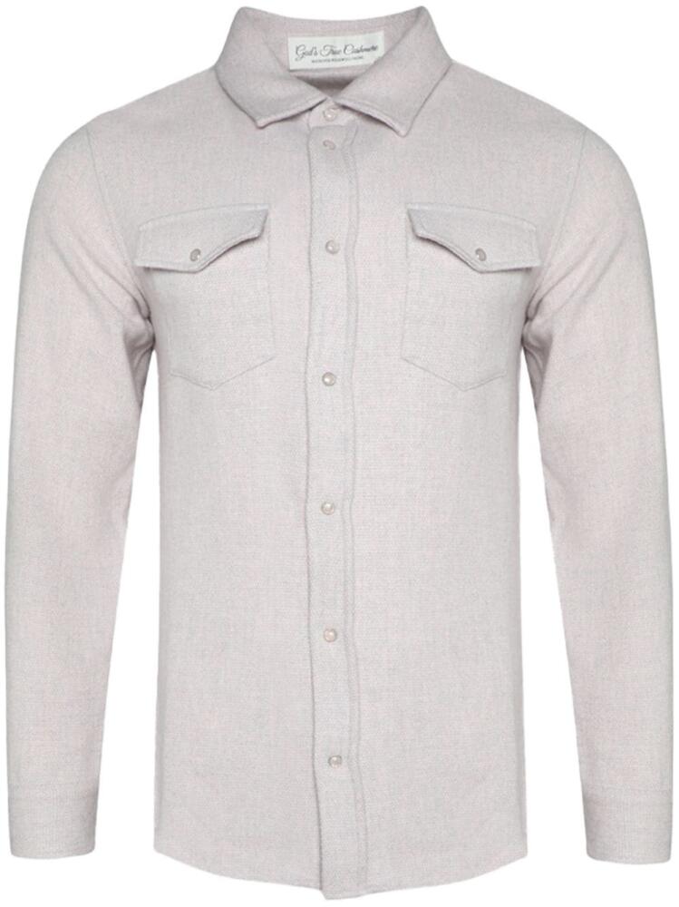 GOD'S TRUE CASHMERE melange cashmere shirt - Neutrals Cover