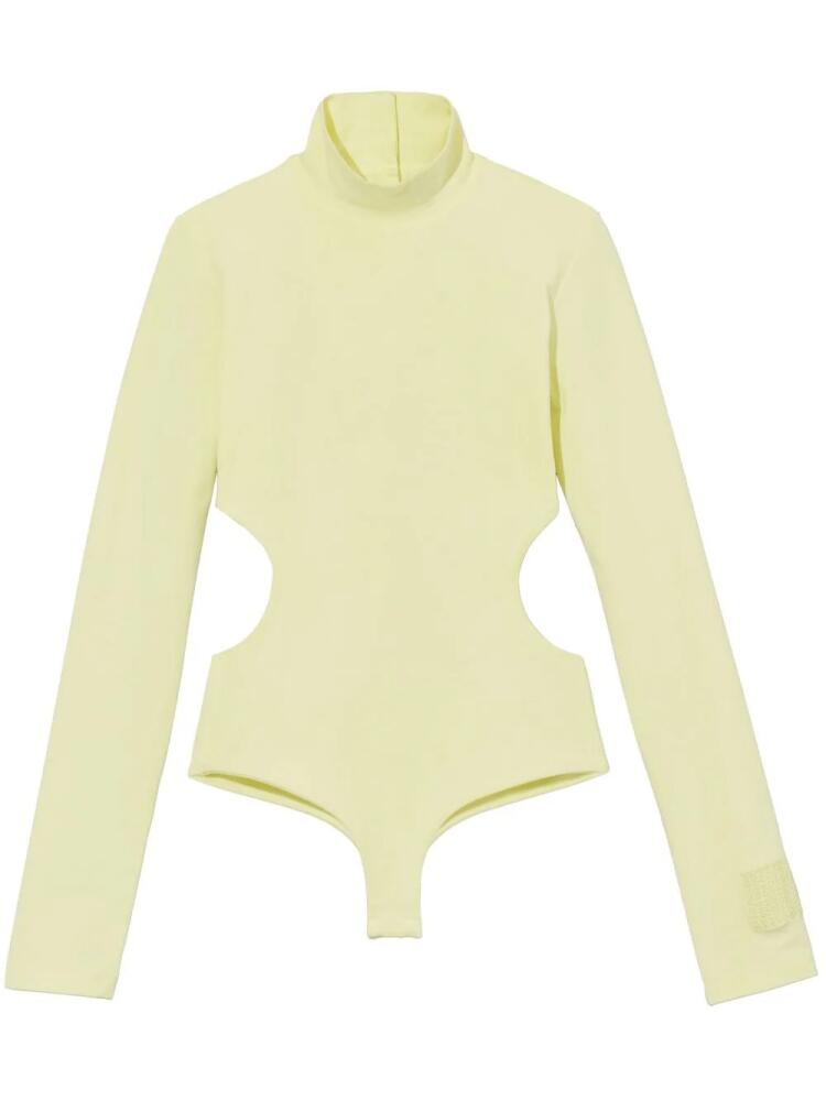 Marc Jacobs cut-out long-sleeve bodysuit - Yellow Cover