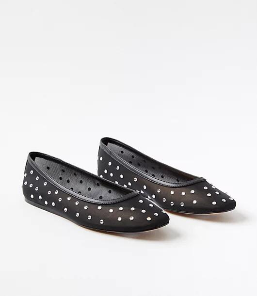 Loft Sparkle Mesh Ballet Flats Cover