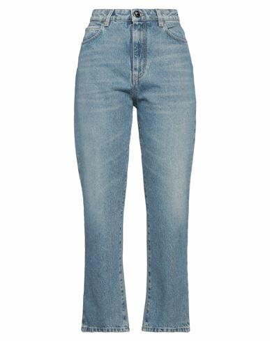 Pinko Woman Jeans Blue Cotton Cover