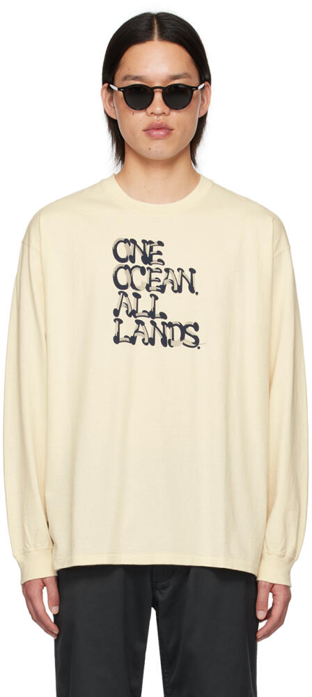 nanamica Beige 'OOAL' Long Sleeve T-Shirt Cover