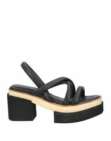 Paloma Barceló Woman Sandals Black Textile fibers Cover