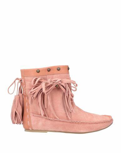 Red(v) Woman Ankle boots Pink Leather Cover