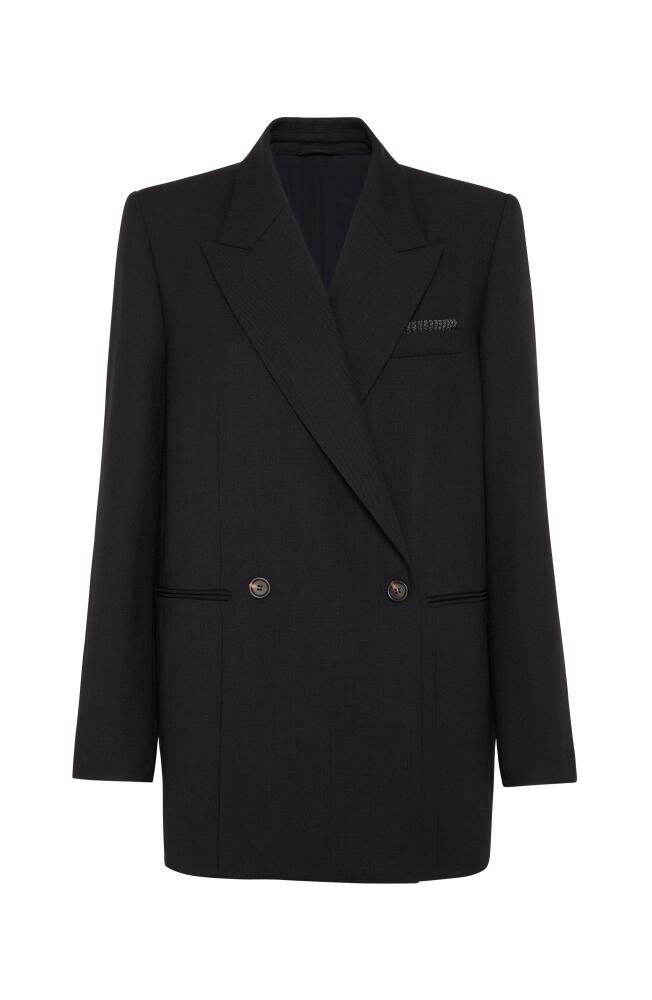 Brunello Cucinelli Twill blazer with monili in Black Cover