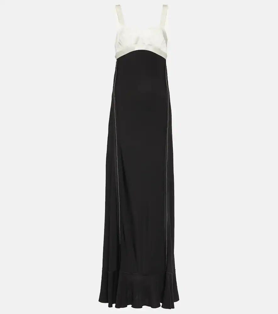 Victoria Beckham Cutout satin gown Cover