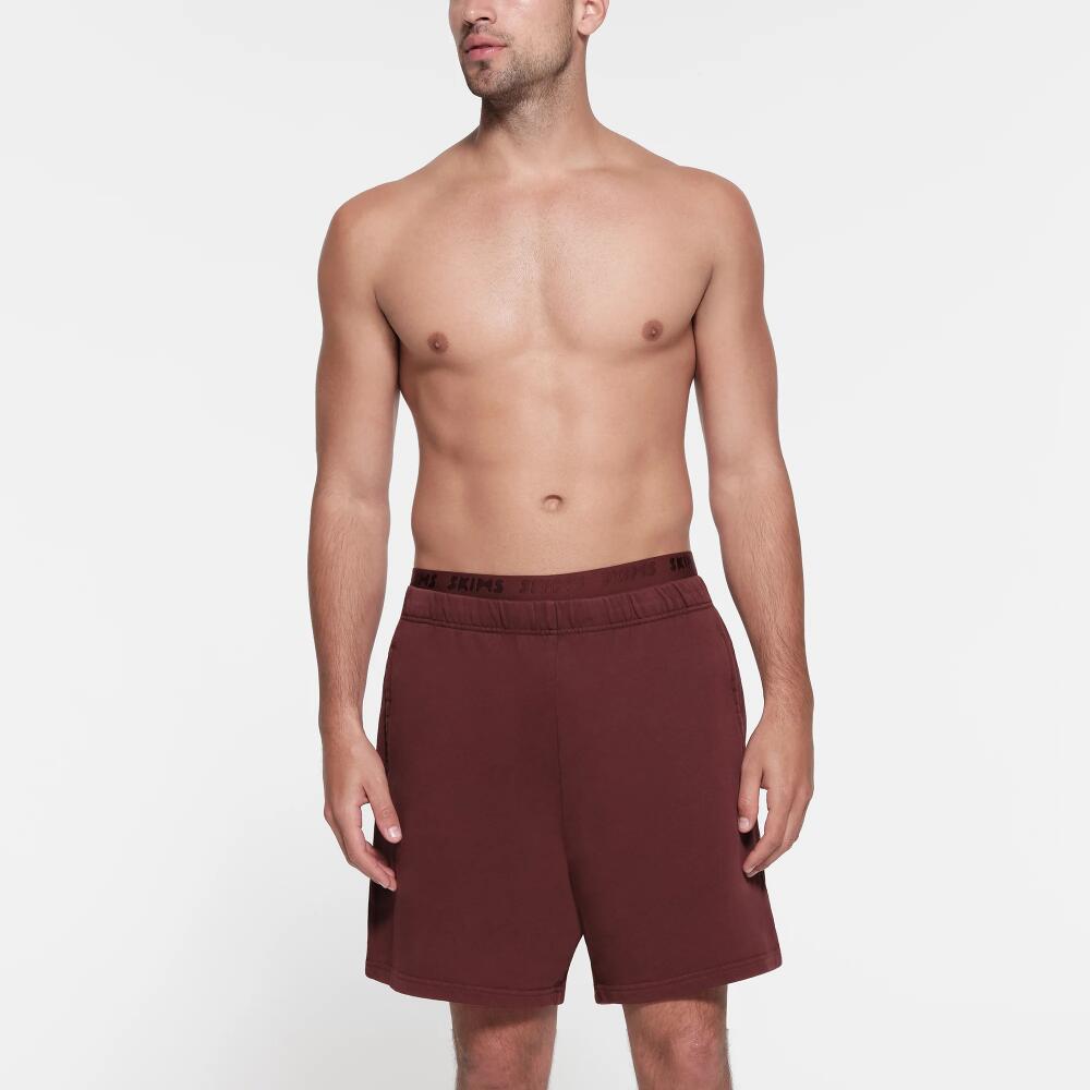 SKIMS Mens Classic Short | Red | Large | Terry Cover