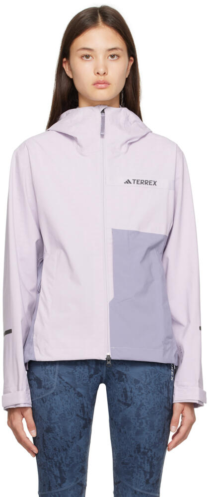 adidas Originals Purple Terrex Multi RAIN.RDY Jacket Cover