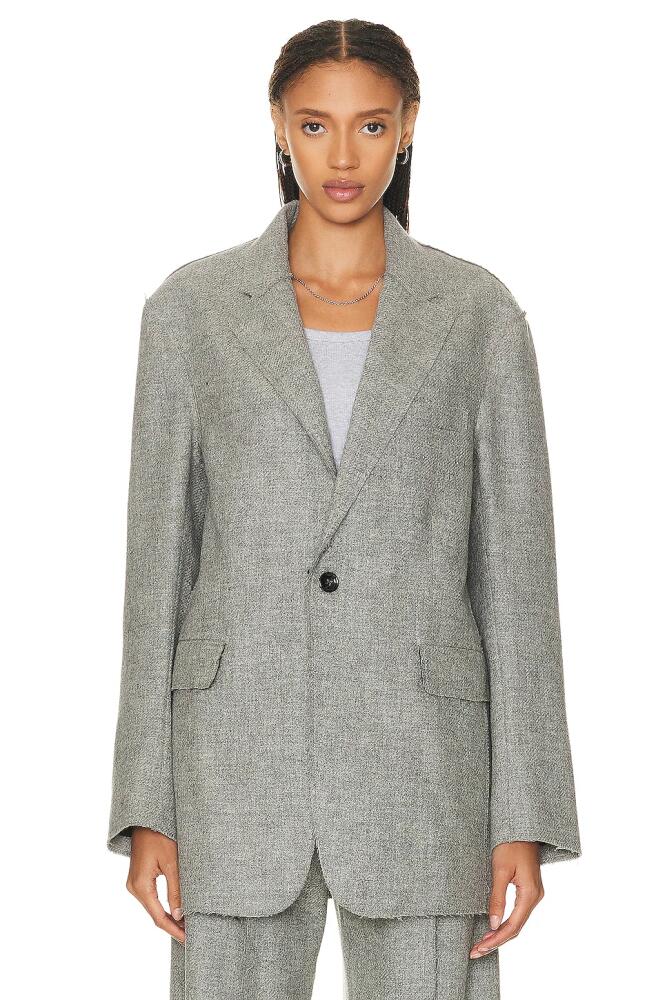 R13 Ragged Blazer in Grey Cover