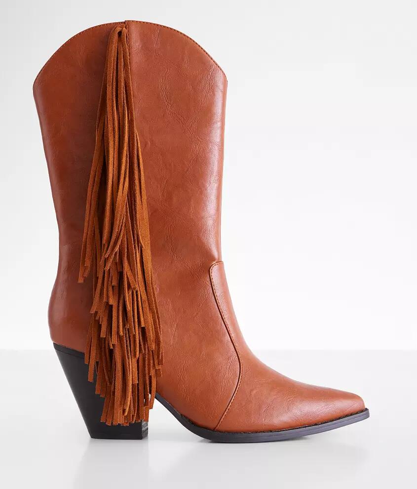 Beast Fashion Mckenna Fringe Western Boot Cover