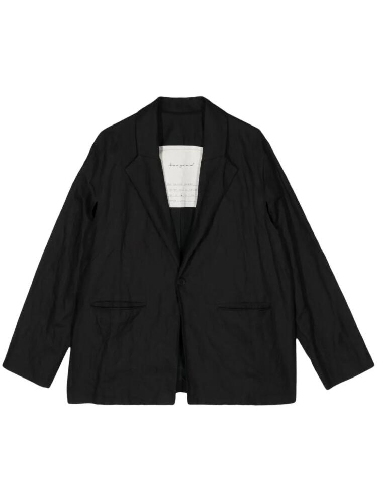 Toogood single-breasted button blazer - Black Cover