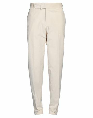 Isaia Man Pants Ivory Cotton, Wool, Elastane Cover