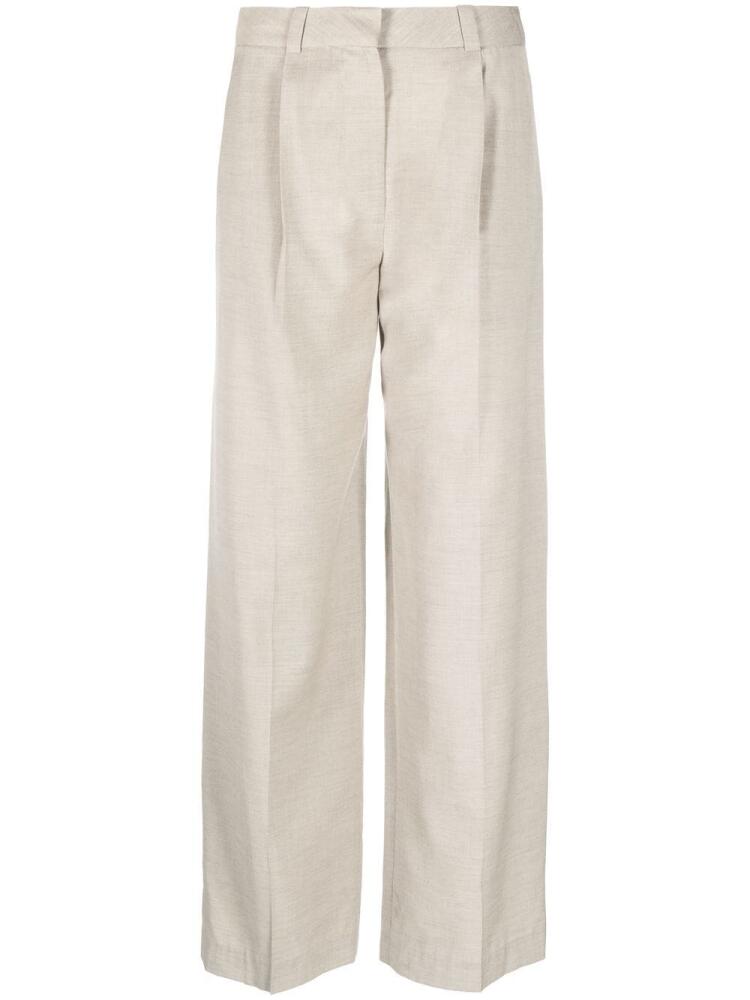 Low Classic high-waisted pleated trousers - Neutrals Cover