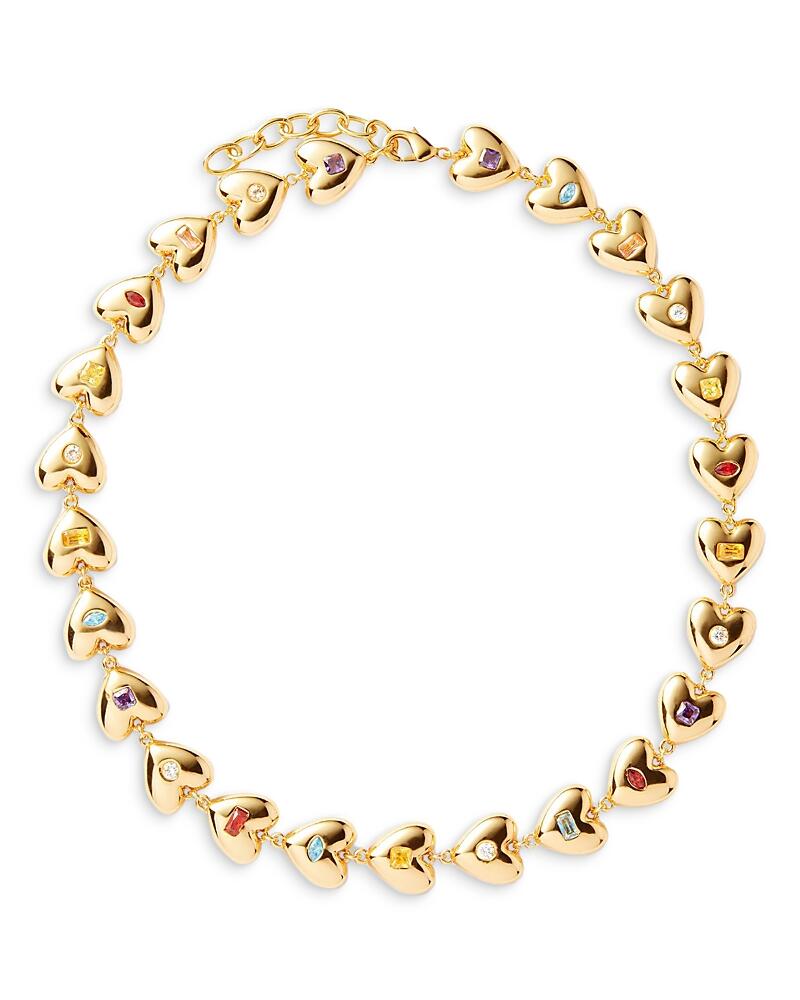 Crystal Haze Jewelry Forever in Love Heart Necklace in 18K Gold Plated, 18 Cover