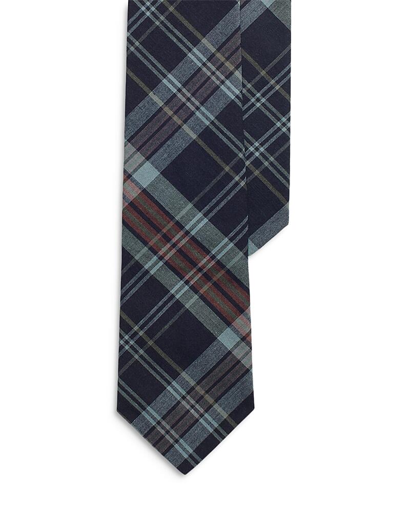 Polo Ralph Lauren Indigo Plaid Cotton Tie Cover