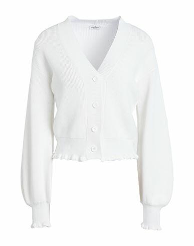 Rebel Queen Woman Cardigan White Viscose, Polyamide Cover