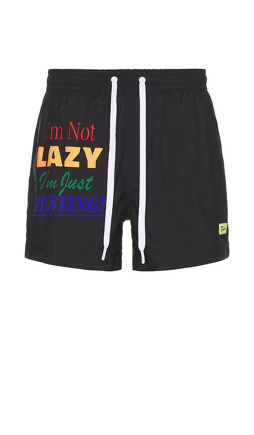 Duvin Design Not Lazy Swim Short in Black Cover