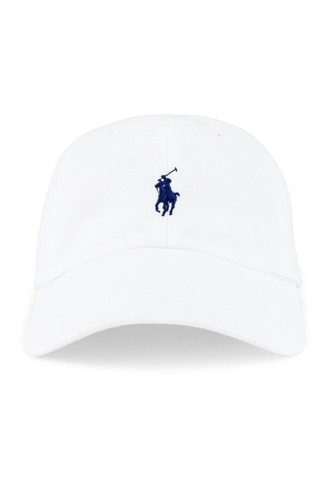 Polo Ralph Lauren Chino Cap in White Cover