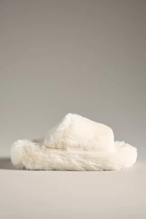 Maeve Fuzzy Platform Slippers Cover