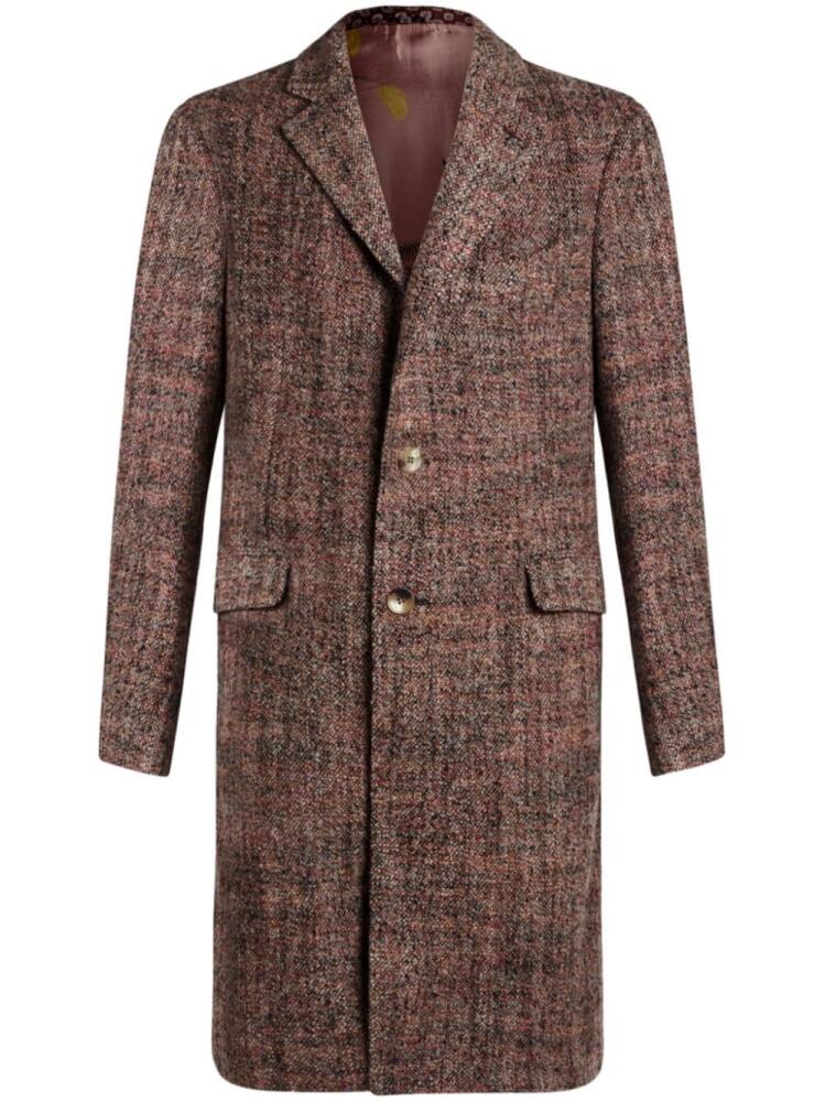 ETRO single-breasted coat - Brown Cover