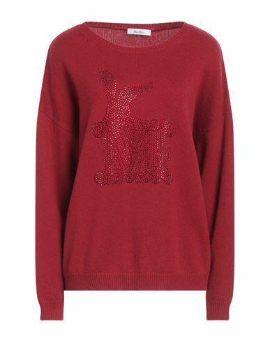 Max Mara Woman Sweater Brick red Wool, Cashmere Cover