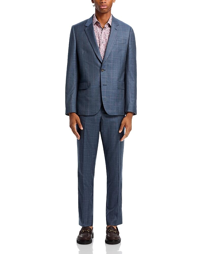 Paul Smith Soho Sharkskin Windowpane Extra Slim Fit Suit Cover