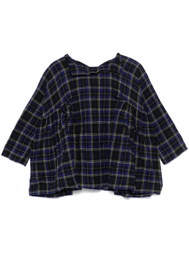 Daniela Gregis tartan-check blouse - Blue Cover