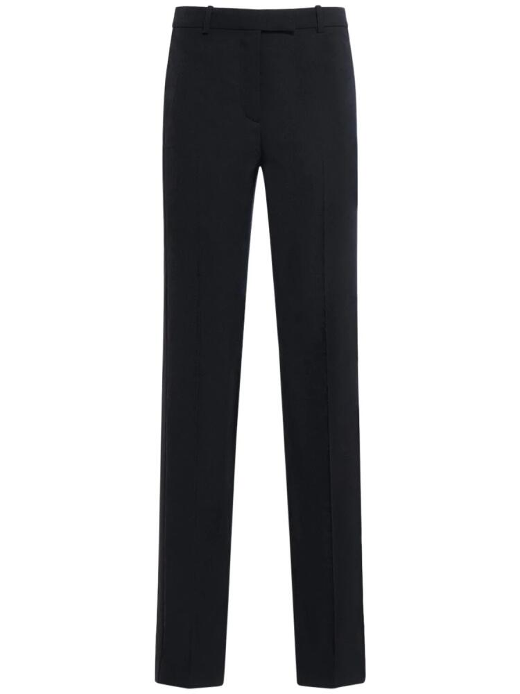 VERSACE Barocco Tailored Wool Straight Pants Cover