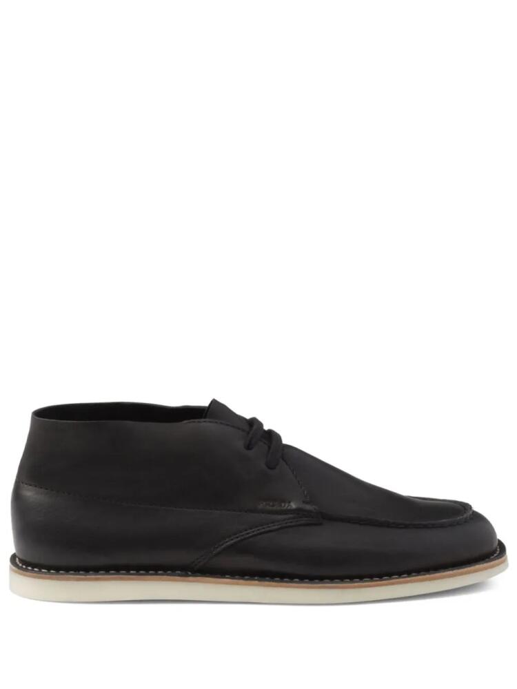 Prada Chukka leather boots - Black Cover