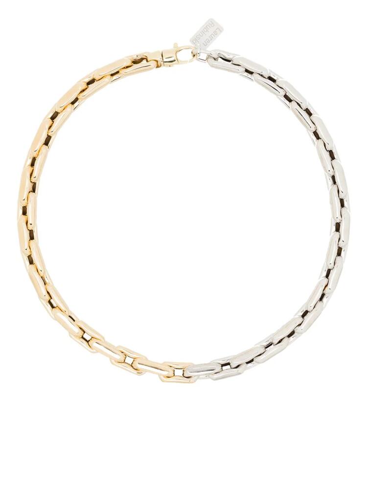 Lauren Rubinski 14kt gold two-tone chain-link necklace Cover