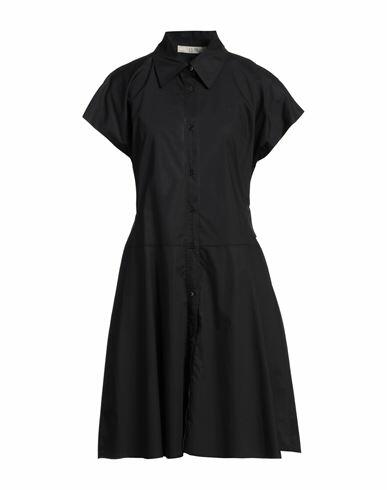 19.70 Nineteen Seventy Woman Midi dress Black Cotton Cover