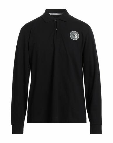 Bikkembergs Man Polo shirt Black Cotton Cover