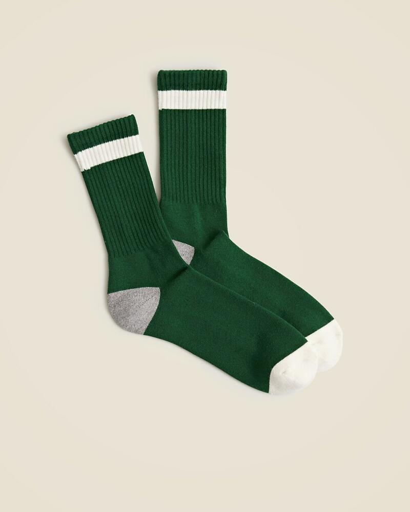 J.Crew Athletic crew socks in gym stripe Cover