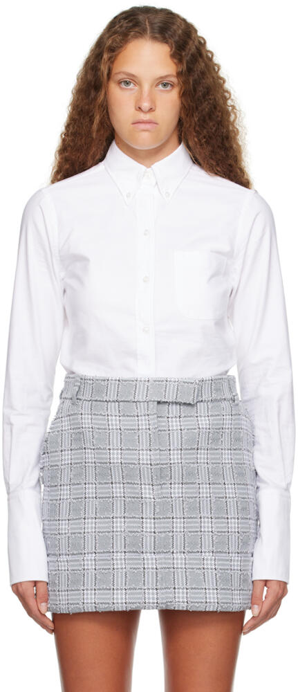 Thom Browne White French Cuff Shirt Cover