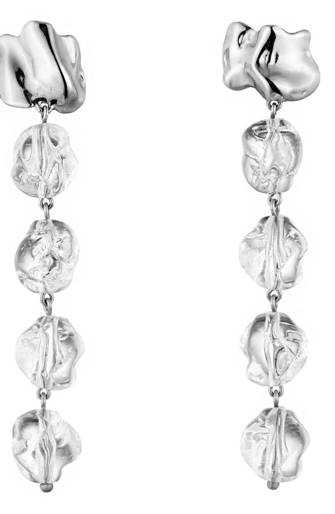 Sterling King Lucite® Drip Earrings in Sterling Silver Cover