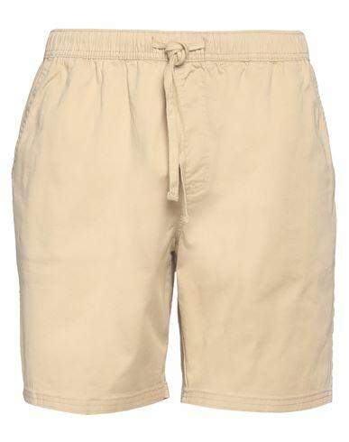 Katin Man Shorts & Bermuda Shorts Sand Cotton, Elastane Cover