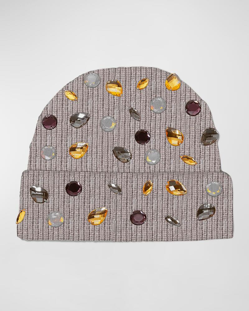 Lele Sadoughi Candy Glass Crystal Beanie Cover