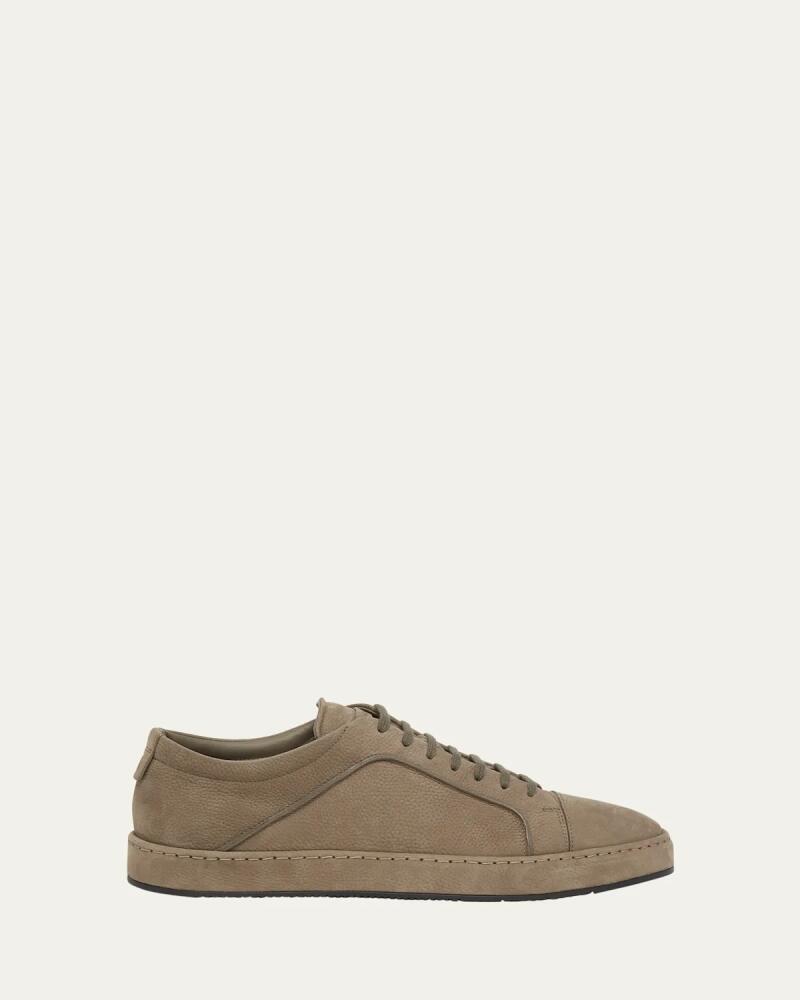 Giorgio Armani Men's Suede Low-Top Sneakers Cover